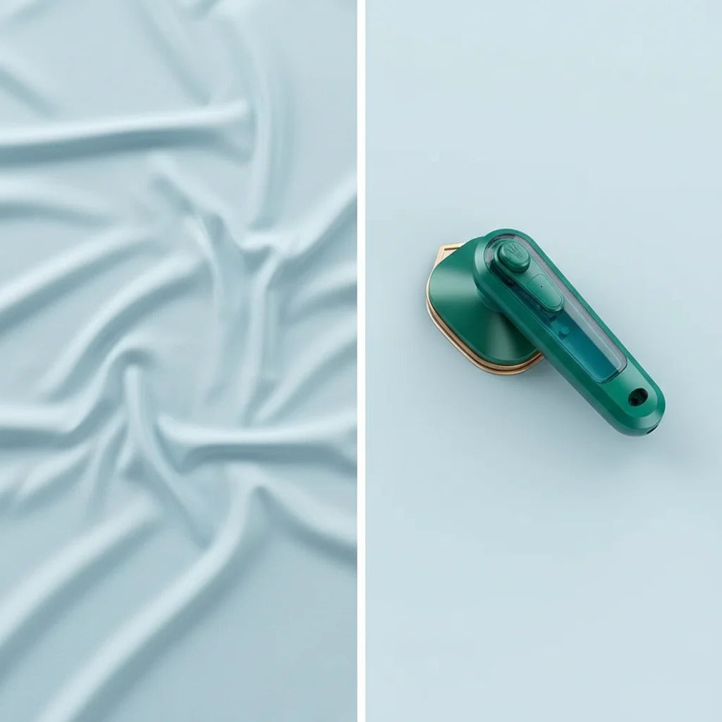 Plancha de Vapor Portátil | Compacta, Rápida y Lista para Viajar