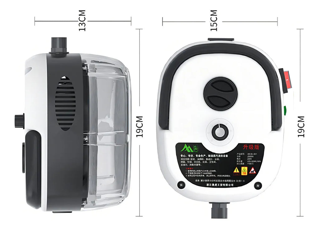 Limpiador a Vapor 2500W de Alta Presión | Limpieza Profunda Multiuso