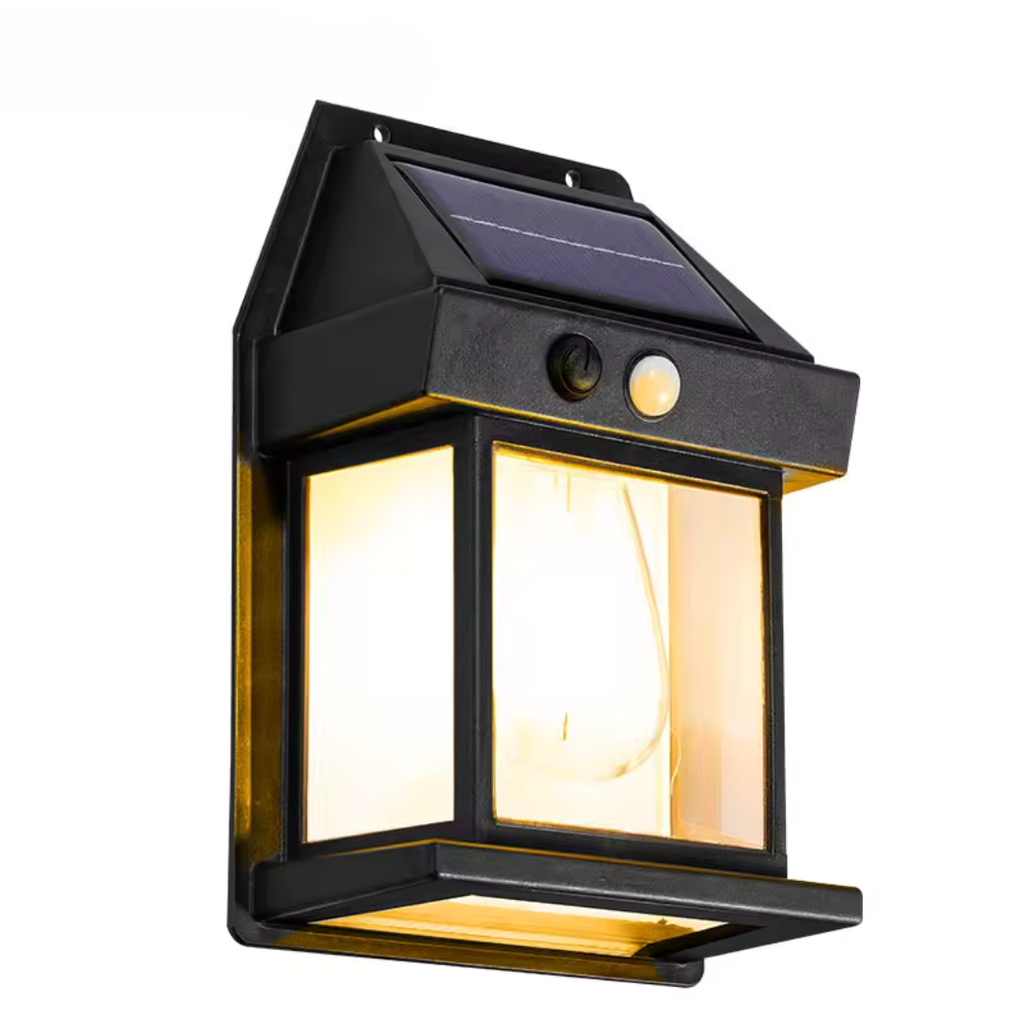 Foco Solar LED con Sensor de Movimiento | Luz Cálida para Exterior